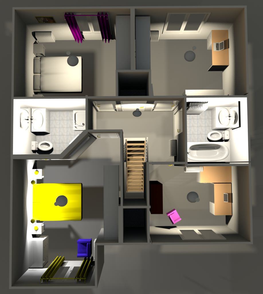Smart Home personalised 3D floor plan